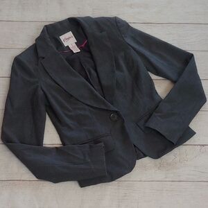 Candie's Gray Blazer Tailored Suit Jacket